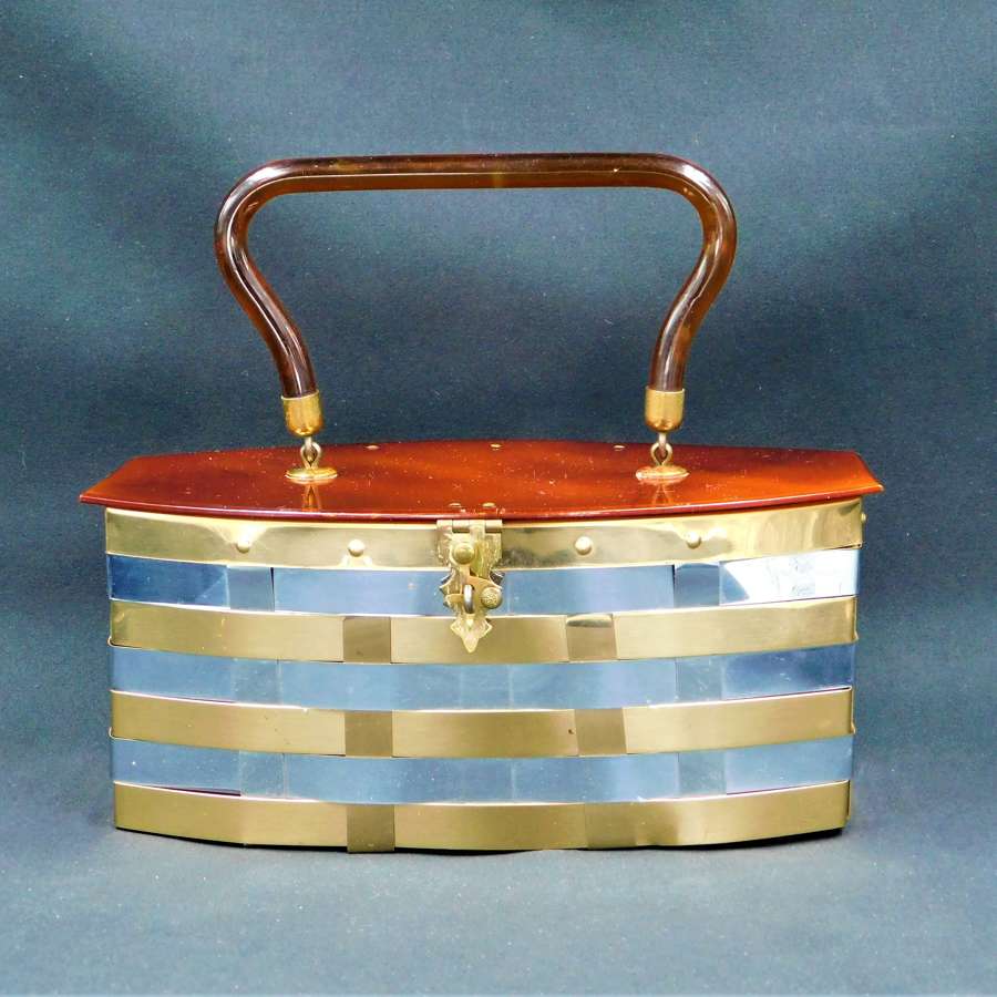Dorset Rex Fifth Avenue Metal Weave and Lucite Bag