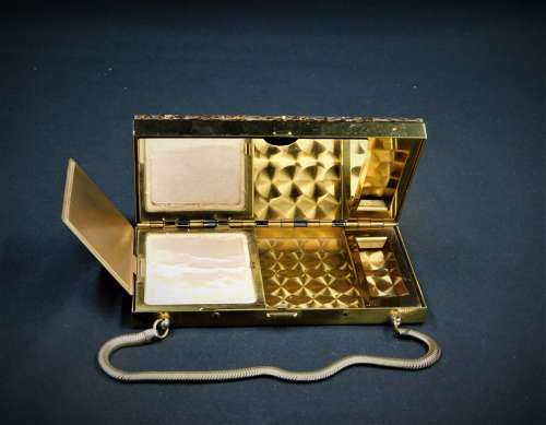 Glitter Lucite Compact Carryall