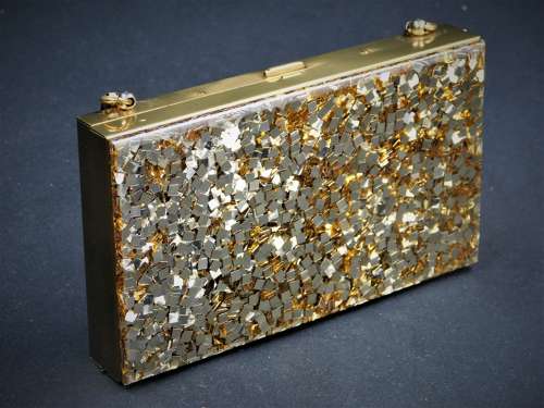 Glitter Lucite Compact Carryall