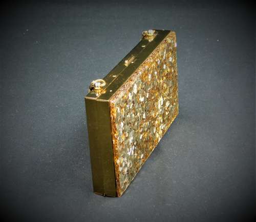 Glitter Lucite Compact Carryall
