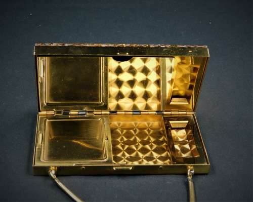 Glitter Lucite Compact Carryall