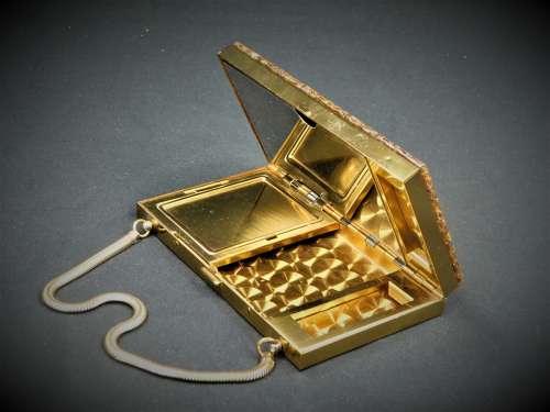 Glitter Lucite Compact Carryall