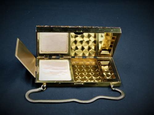 Glitter Lucite Compact Carryall