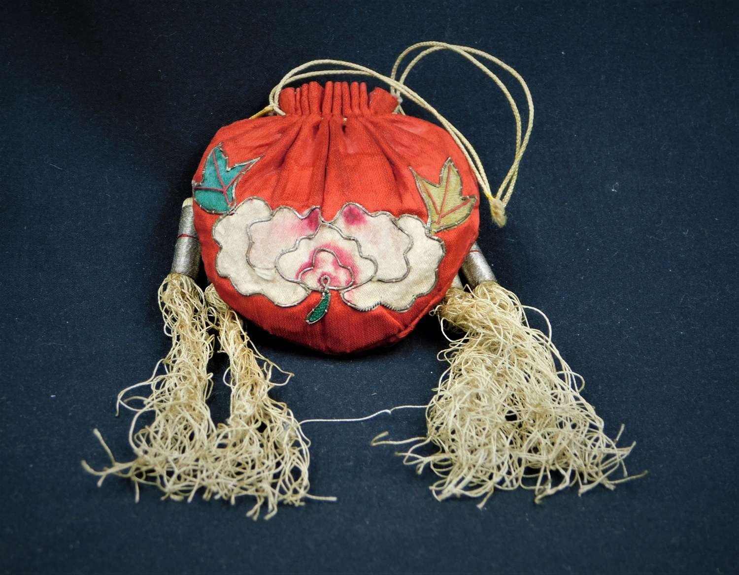 Chinese Silk Snuff Bottle Pouch