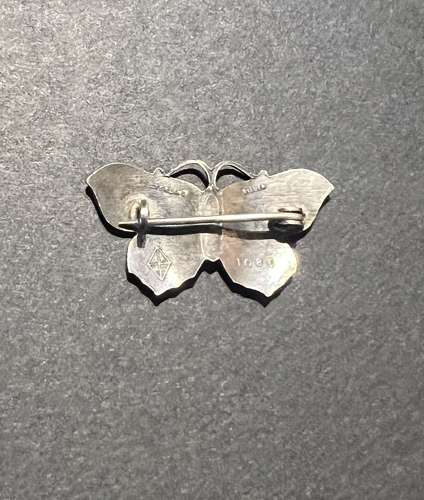 John Atkins & Son Silver and Enamel Brooch